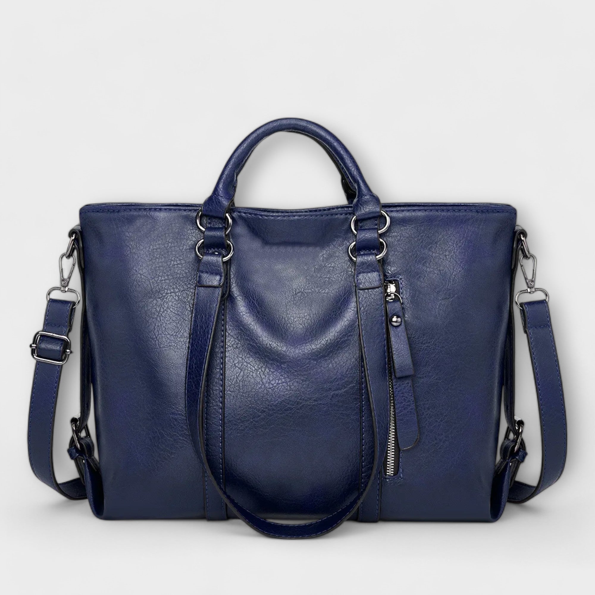 WW | Große Lederhandtasche