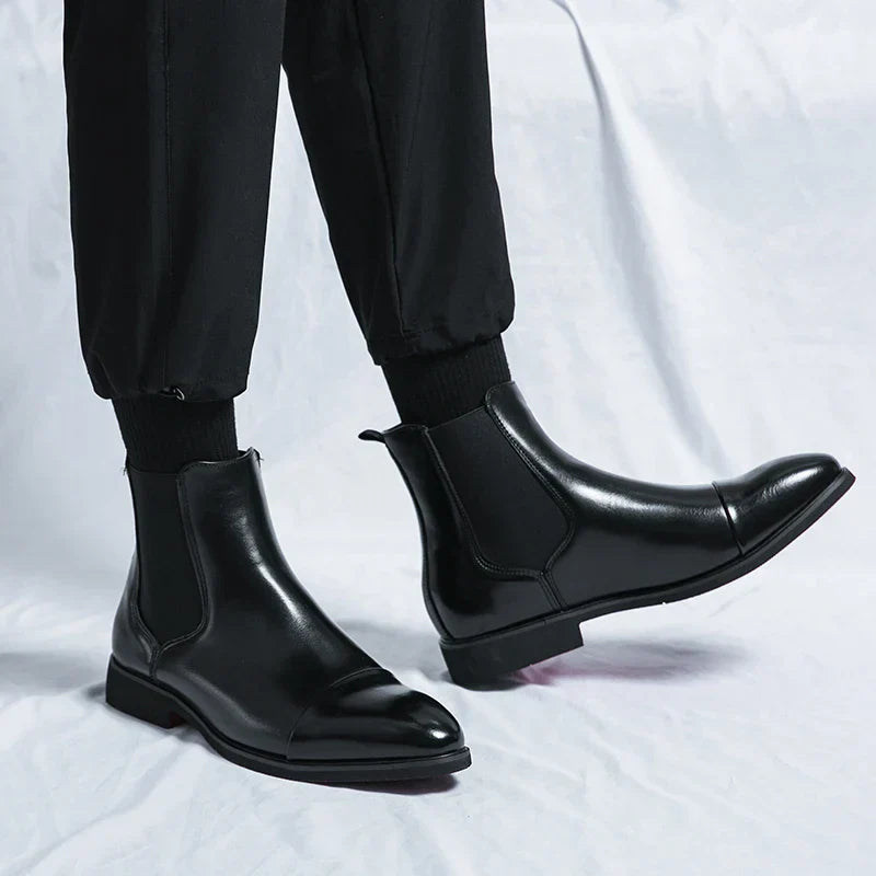 WW | Echtleder Chelsea-Stiefel