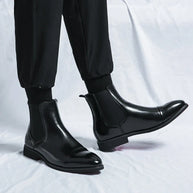 WW | Echtleder Chelsea-Stiefel