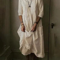 WW | Oversized Kleid aus Baumwollcanvas für Damen