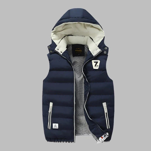 WW | Gepolsterte Zwischenjacke Als Weste Mit Kapuze Für Herren