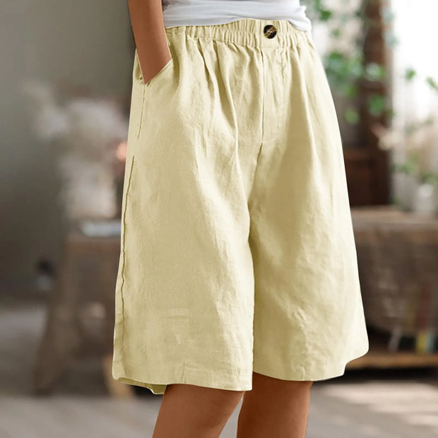 WW | Premium Baumwoll-Leinen Damenhose