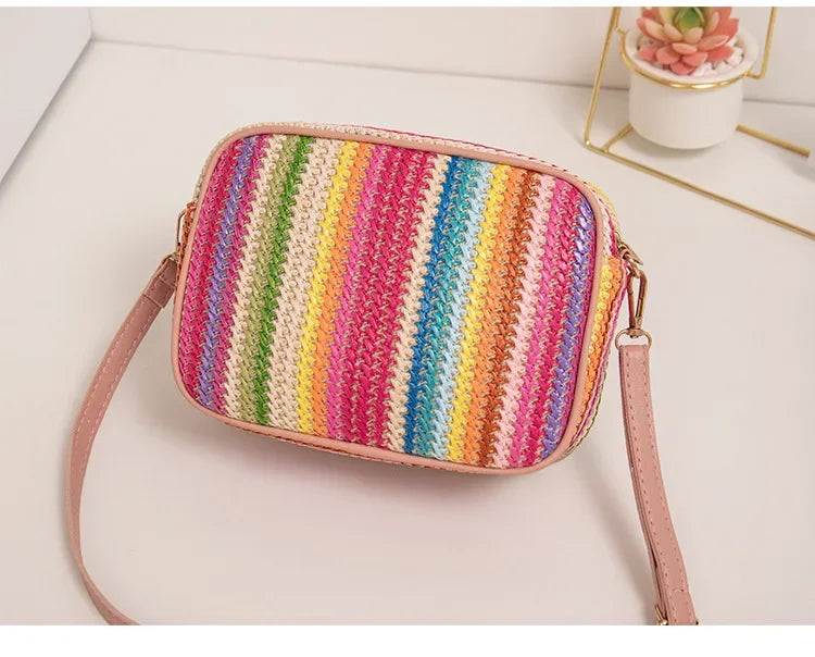 WW | Moderne, Sommerliche, Elegante, Mehrfarbige Umhängetasche Für Damen