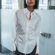 WW | taillierte Bluse mit langen Ärmeln