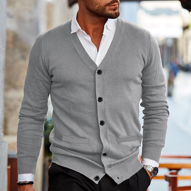 WW | Lässiger Strickjacke Für Herren