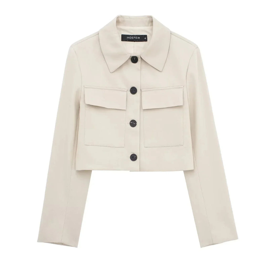 WW | Frühling Frauenmode Beige Blau Jacke Anzug Ein-Knopf Jacke Frauen Hohe Taille Lässige Baggy Hosen 2 Teilig Set