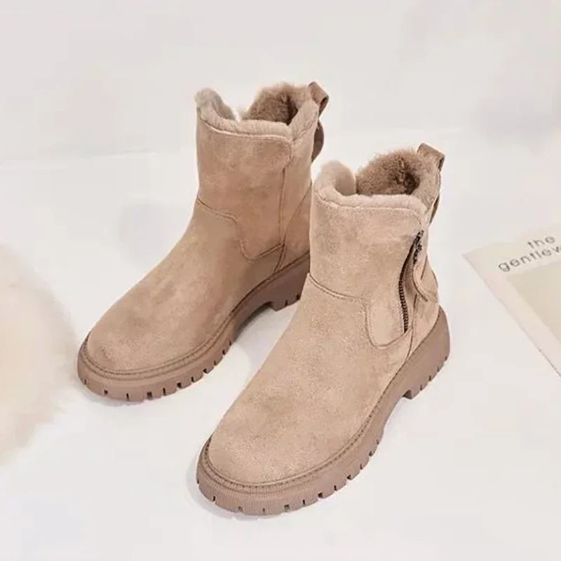 W&W Mode | Damen Schneestiefel mit Plüschfutter