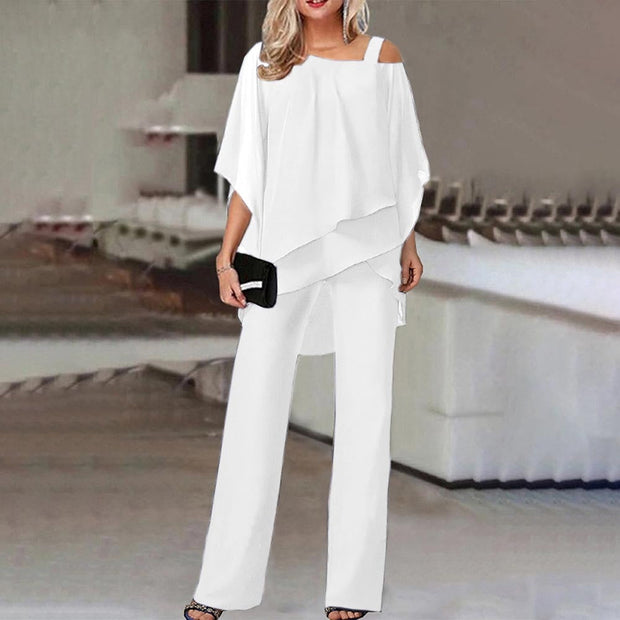 WW Jumpsuit | Eleganter Zweiteiler mit Cold Shoulder
