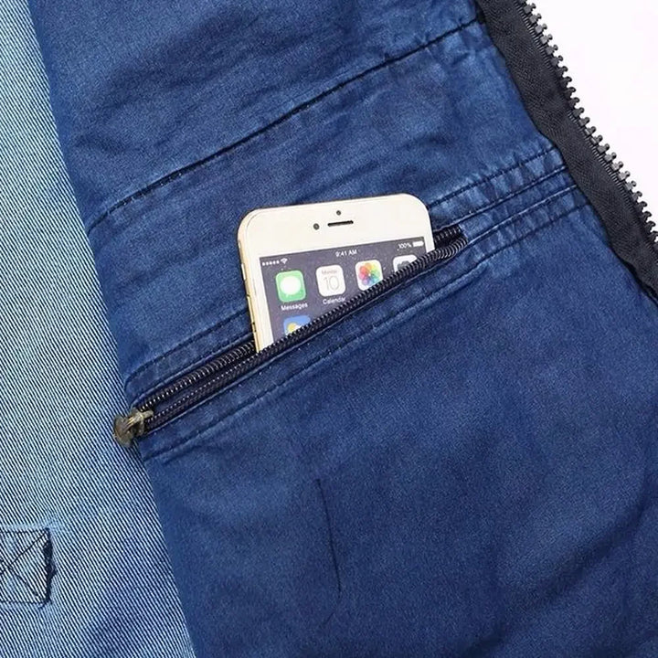 W&W Mode | Jeansweste Mit Mehreren Taschen Für Herren