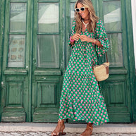 Viola™ - Langes Bohemian-Kleid