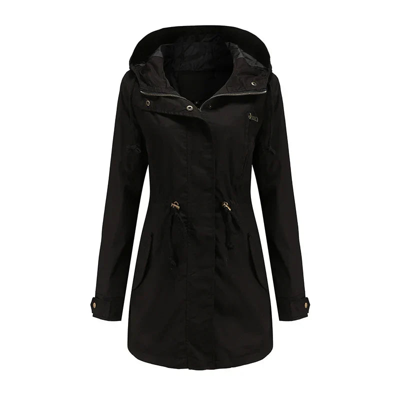 W&W Mode | Baumwoll Trenchcoat Mit Kapuze