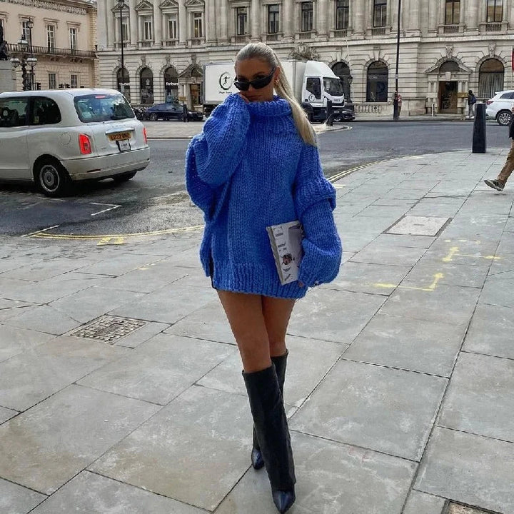 W&W Mode | Oversized Sweatshirt Mit Rollkragen