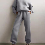WW Kuschelige Damen-Set mit Hoodie und Sweatpants | Bequeme Pullover-Sweatshirts