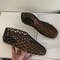 WW | Sommer Jellies Schuhe Frauen Mode Transparent Mesh Hollow Out Strand Schuhe Damen Flache Sandalen Farbige Runde Zehen Jelly Sandalen