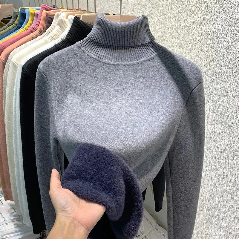 WW | Rollkragenpullover mit weichem Innenfutter