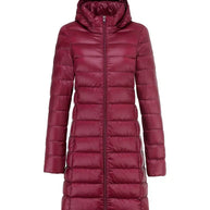 WW | Lange leichte Daunenjacke