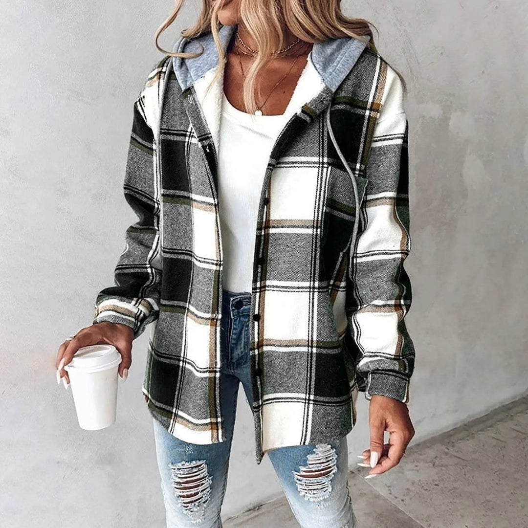 W&W Mode | Karierte Herbstjacke für Damen