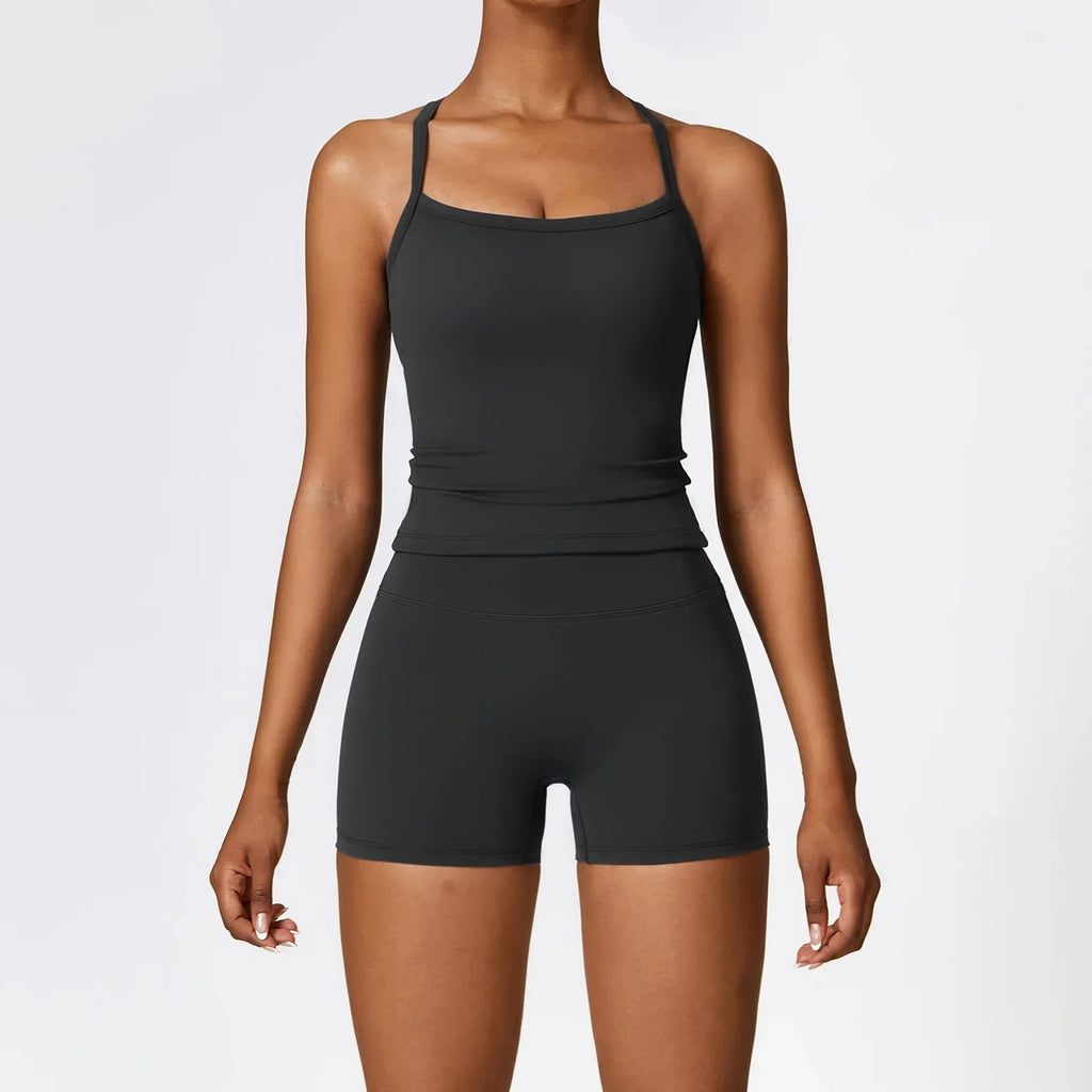 WW | Komplet aus Homewear Kurze Leggings und Top mit Trägern