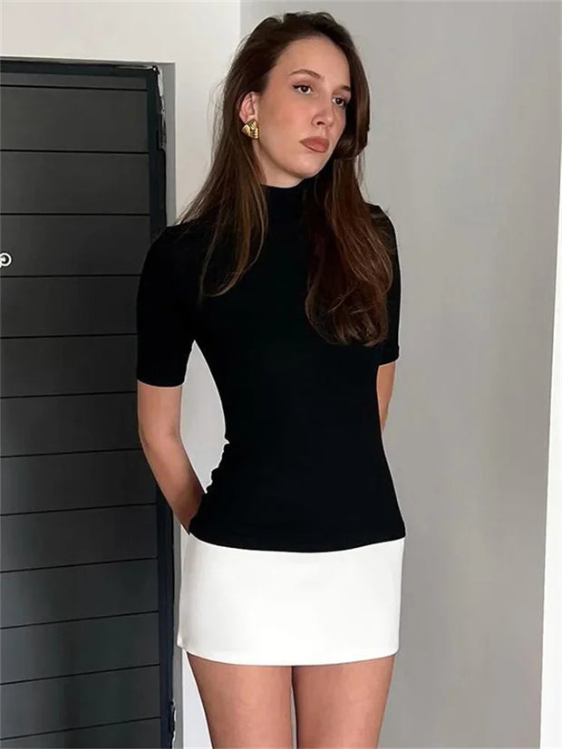 WW | Lässig Patchwork Mini Kleid