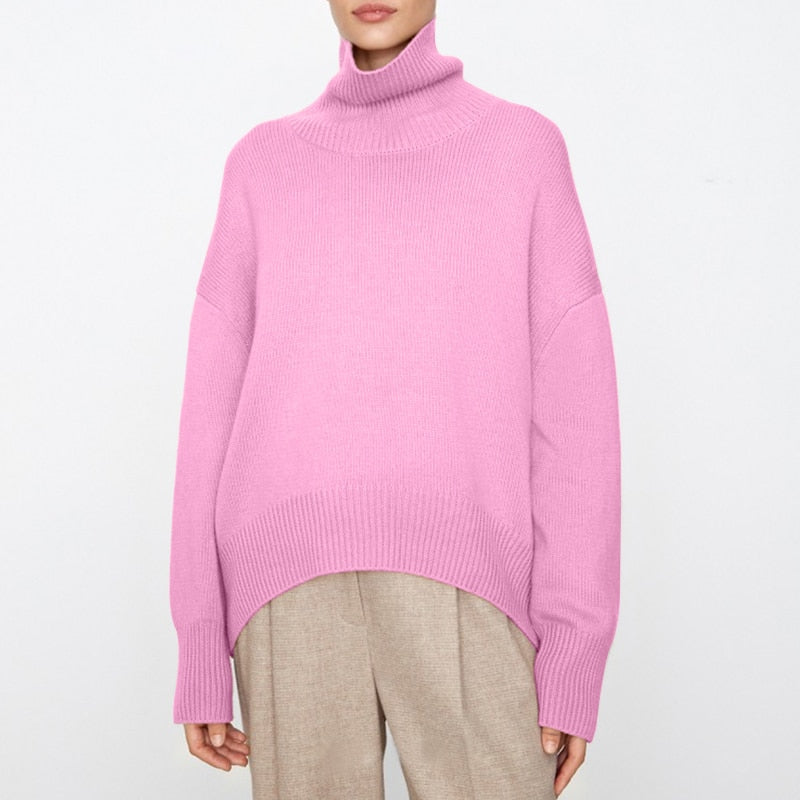 WW | Stilvolle Herbst Klassische Rollkragenpullover für Frauen