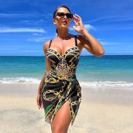WW | Luxus Neu Zwei Teile Frauen Bikini Set Push Up Blumendruck Bikini Strappy Bandage Badebekleidung Brasilianisch Biquini Badeanzug