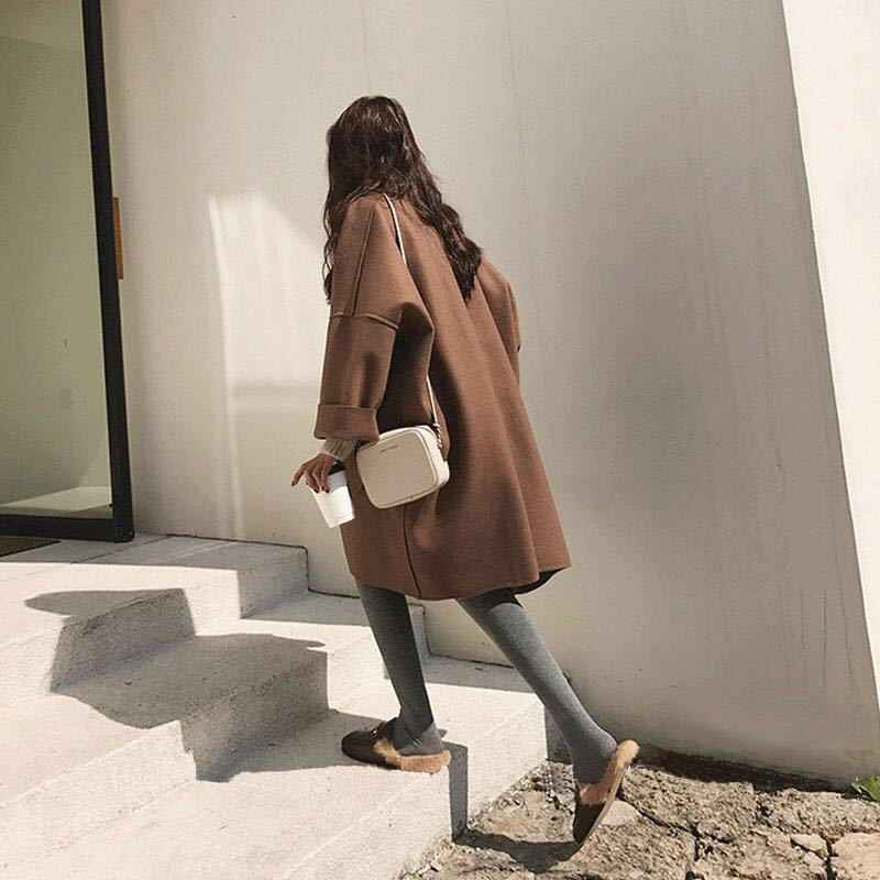 W&W Mode | Eleganter Lockerer Woll Trenchcoat für
