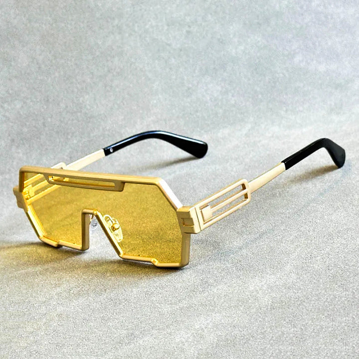 W&W Mode | Cyberpunk Shield Sonnenbrille Gepflegt & Futuristisch