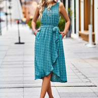 WW - Midi-Kleid mit Tupfenmuster