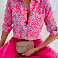 WW Print Shirts | Modische Bluse mit langen Ärmeln und Knopfleiste