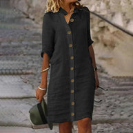WW | Bewegliches Midi Hemdkleid