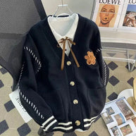 Cardigan mit Kontrastdetails