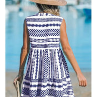 WW | Gestreiftes Midi Kleid