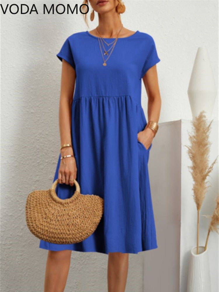 W&W Mode | Modisch Mittellanges Kleid Für Frauen