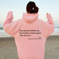Angel - Liebe Person hinter mir Unisex Hoodie