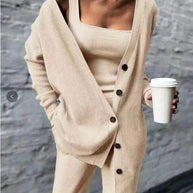 W&W - Gestricktes dreiteiliges Set