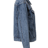 Jeansjacke - Denim-Liebling mit stilvoller Perlenverzierung