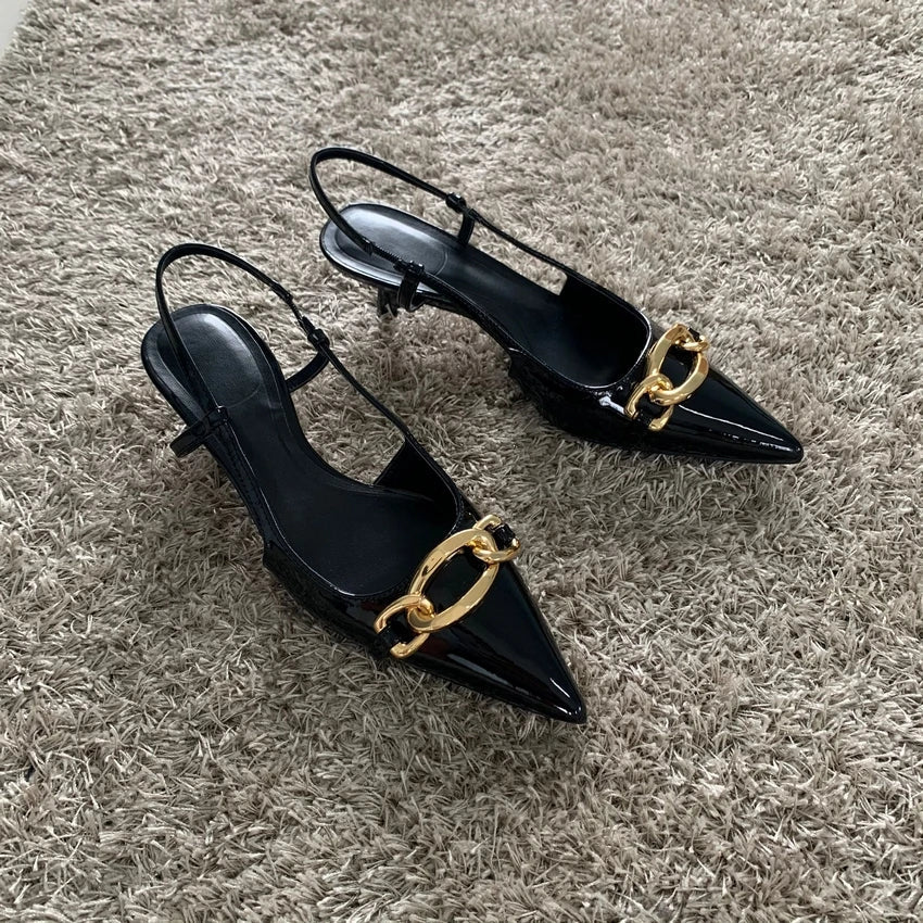 WW | Zehen Slingback Büroschuhe Für Damen