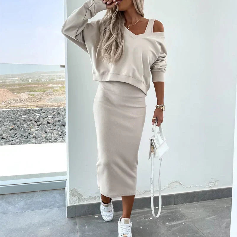 WW | Elegantes Kleid mit Pullover
