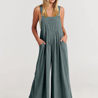 Rosabella™️ - Ärmelloser Jumpsuit mit Weitem Bein