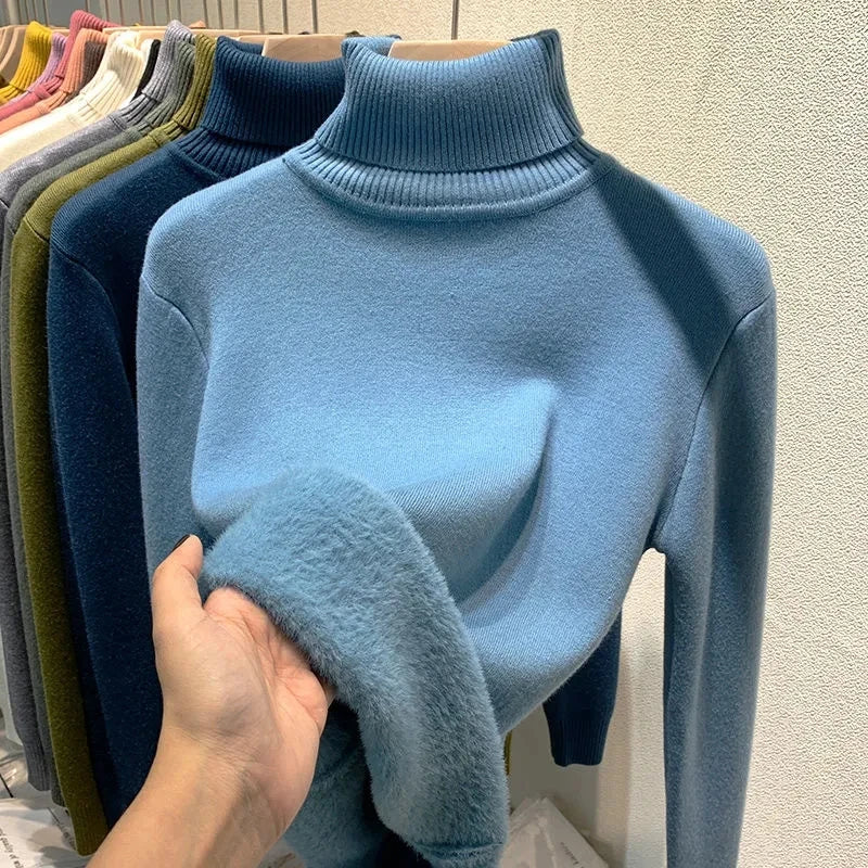 WW | Rollkragenpullover mit weichem Innenfutter