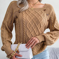 WW - Stilvolle Gestrickte Pullover Für Damen