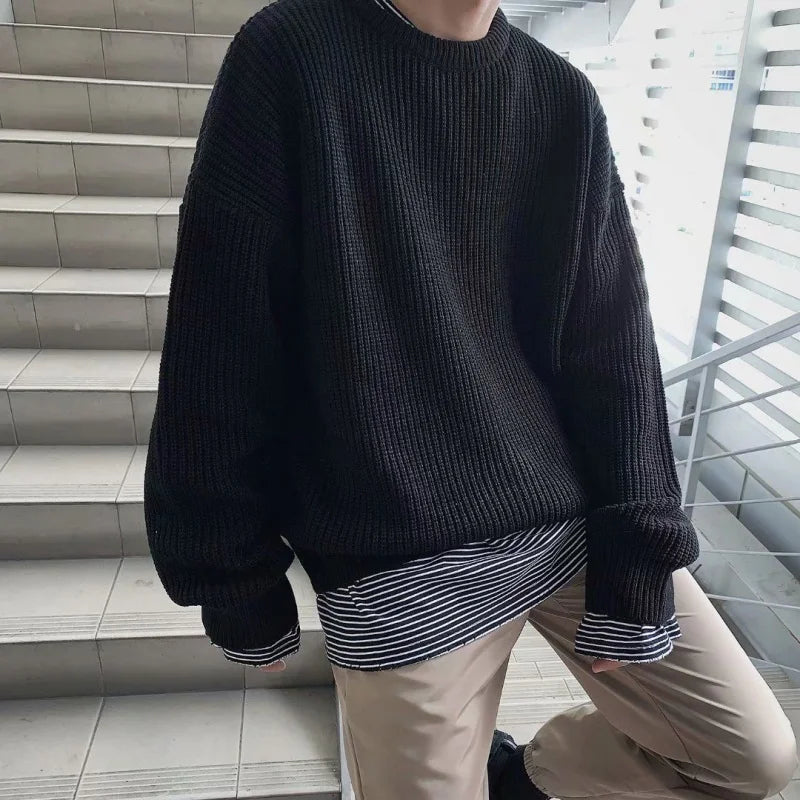 W&W Mode - Herren Slim Fit Wollpullover für den Herbst