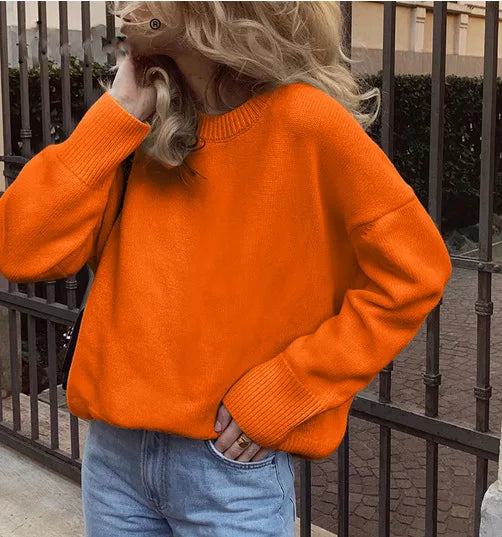 W&W Mode | Pullover mit Rundhalsausschnitt für Frauen