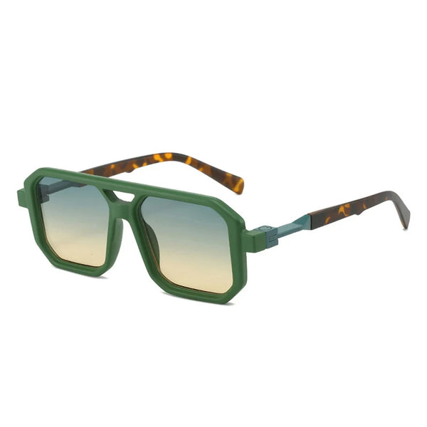 WW | Geometrische Übergröße Sonnenbrille Modern & Einzigartig