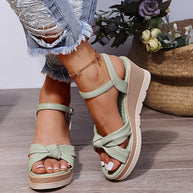 WW | Elegante Sandalen mit geknoteten Riemen für Damen