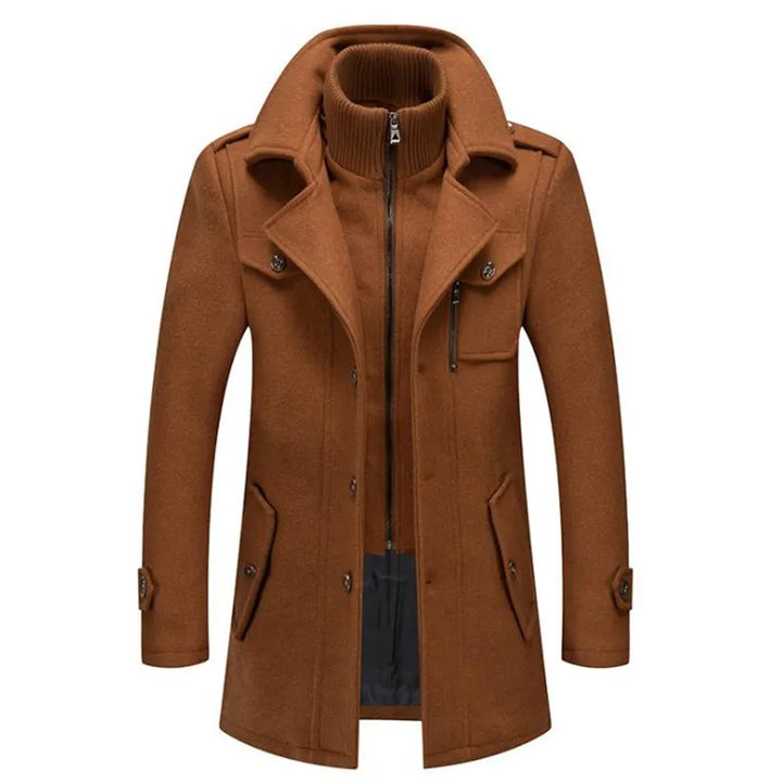 W&W Mode - Eleganter langer Herrenmantel