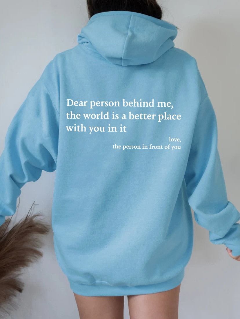 Angel - Liebe Person hinter mir Unisex Hoodie