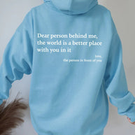 Angel - Liebe Person hinter mir Unisex Hoodie