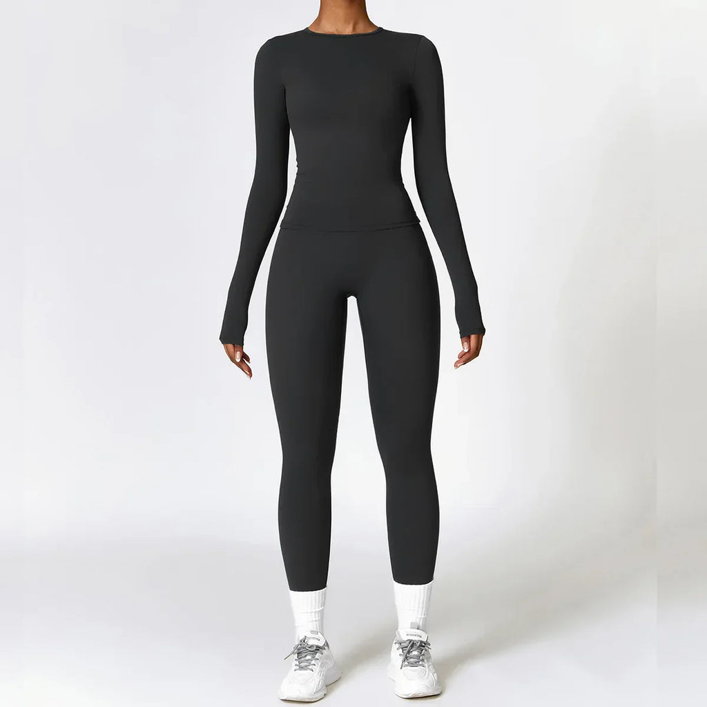 WW | Komplett Homewear Leggings und Top mit Langen Ärmeln