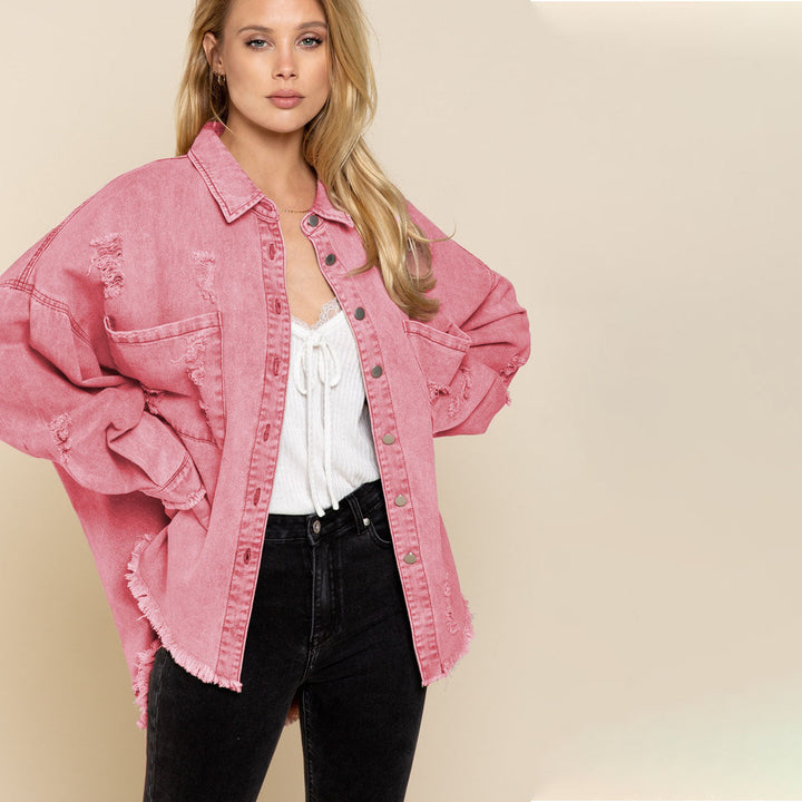 W&W Mode | Trendiges Denim-Jacke für Damen - Stilvoll und Vielseitig